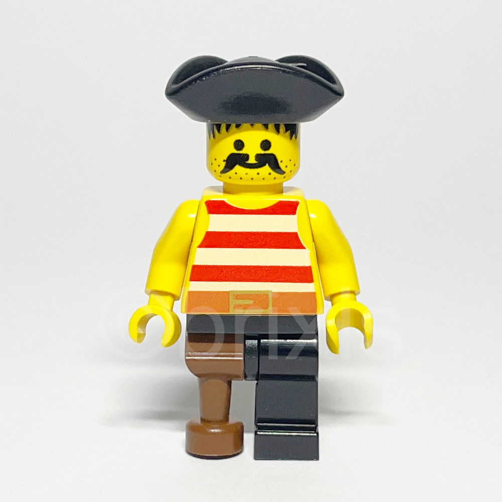 LEGO Pirates Minifigur Pirate (PI038) gebraucht - Lego Minifigur PI038 Pirate Red LEGO Pirates Minifigur Pirat (PI038) – Vorderansicht