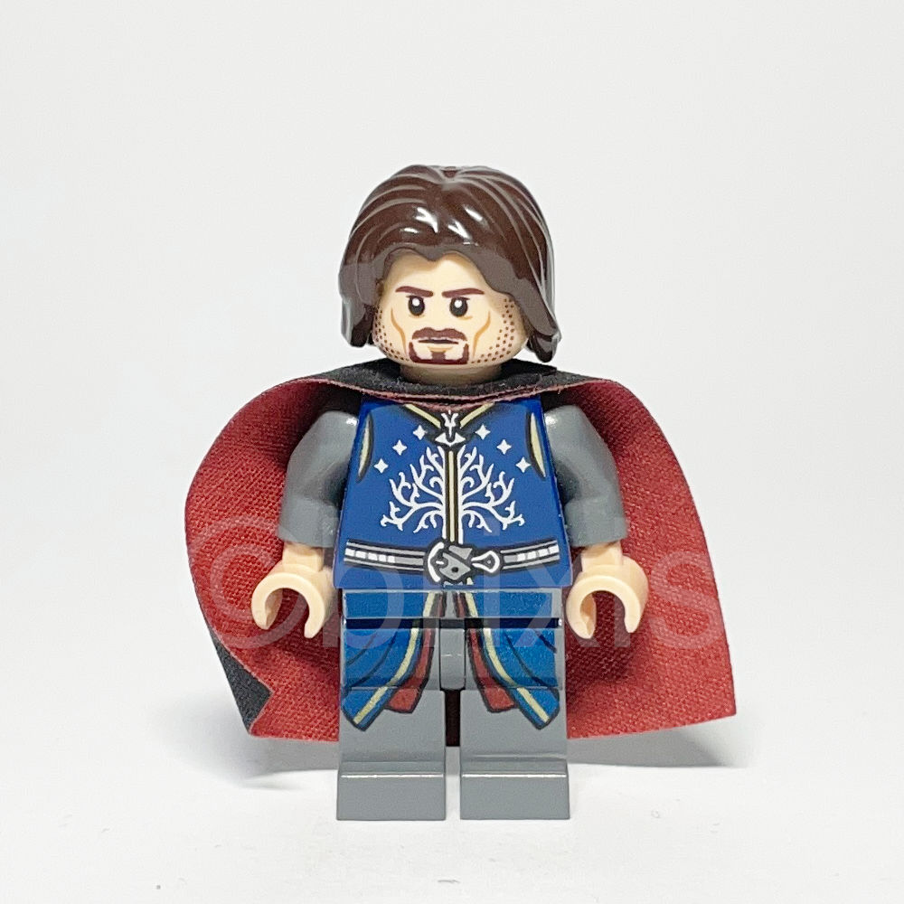 LEGO The Hobbit and The Lord of the Rings Minifigur Aragorn (LOR066) gebraucht - LEGO Lord of the Rings Aragorn Minifigure LOR066 LEGO Lord of the Rings Minifigur Aragorn (LOR066) – Vorderansicht