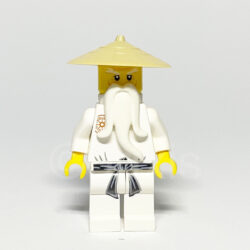 LEGO NINJAGO Minifigur Wu Sensei (NJO0002) – Vorderansicht