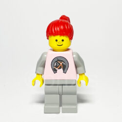 LEGO Town Minifigur Horse Logo (PAR015) – Vorderansicht