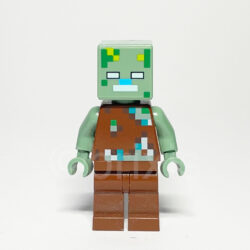 LEGO Minecraft Minifigur Drowned Zombie (MIN088) – Vorderansicht