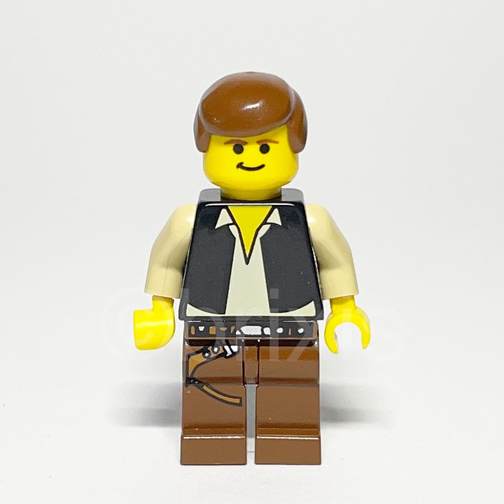 LEGO Star Wars Minifigur Han Solo (SW0045) gebraucht - LEGO Minifigur SW0045 Han Solo LEGO Star Wars Minifigur Han Solo (SW0045) – Vorderansicht