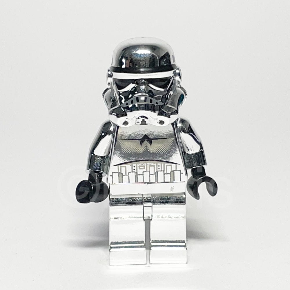 LEGO Star Wars Minifigur Imperial Stormtrooper (SW0097) gebraucht - LEGO Minifigur SW0097 Imperial Stormtrooper Chrome LEGO Star Wars Minifigur Imperial Stormtrooper (SW0097) – Vorderansicht