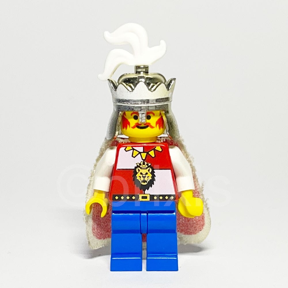 LEGO Castle Minifigur Royal Knights (CAS060) gebraucht - Lego Minifigur CAS060 Royal King LEGO Castle Minifigur King (CAS060) – Vorderansicht