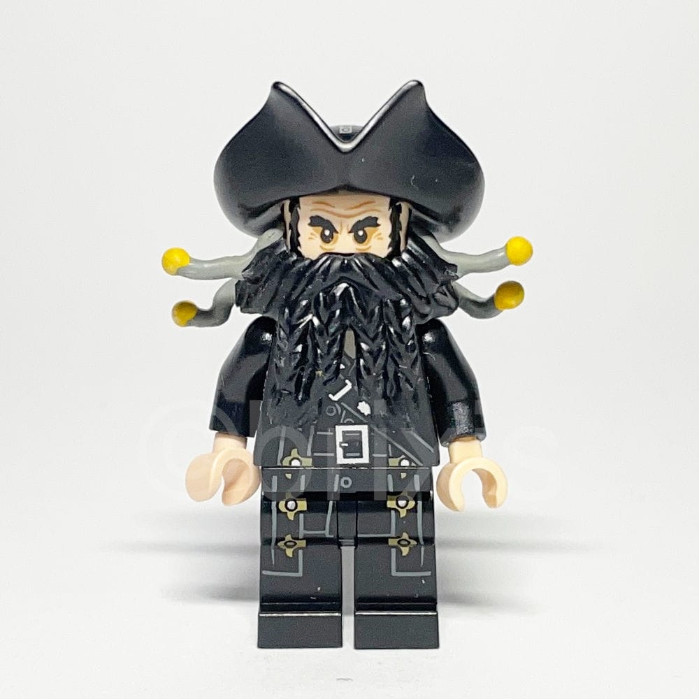 LEGO Pirates of the Caribbean Minifigur Blackbeard (POC007) gebraucht - Lego Minifigur POC007 Blackbeard LEGO Pirates of the Caribbean Minifigur Blackbeard (POC007) – Vorderansicht