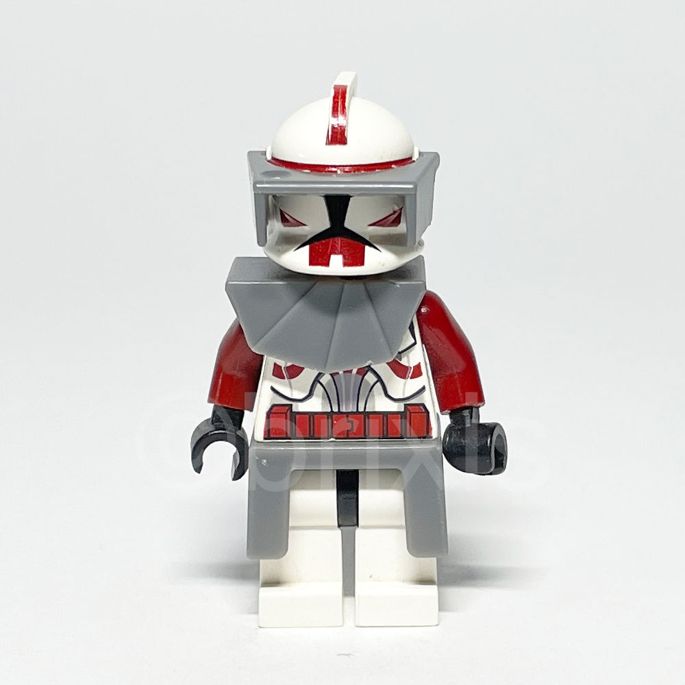 LEGO Star Wars Minifigur Clone Trooper Commander Fox (SW0202A) gebraucht - LEGO Star Wars Clone Trooper Commander Fox Minifigure SW0202A LEGO Star Wars Minifigur Clone Trooper Commander Fox (SW0202A) – Vorderansicht