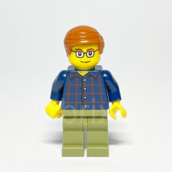 LEGO Brand Plaid Button Shirt Minifigure GEN064