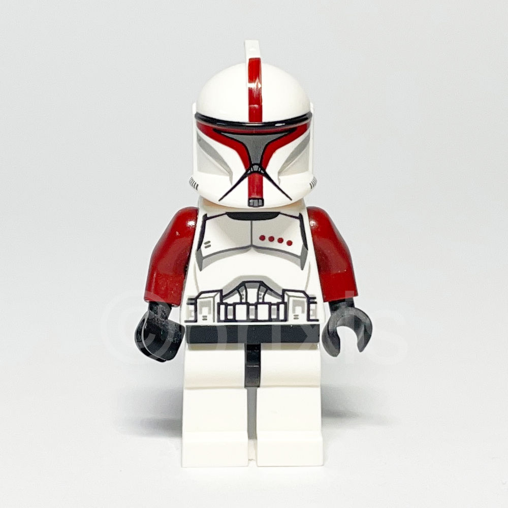 LEGO Star Wars Minifigur Clone Trooper Captain (SW0492) gebraucht - LEGO Star Wars Clone Trooper Captain Minifigure SW0492 LEGO Star Wars Minifigur Clone Trooper Captain (SW0492) – Vorderansicht