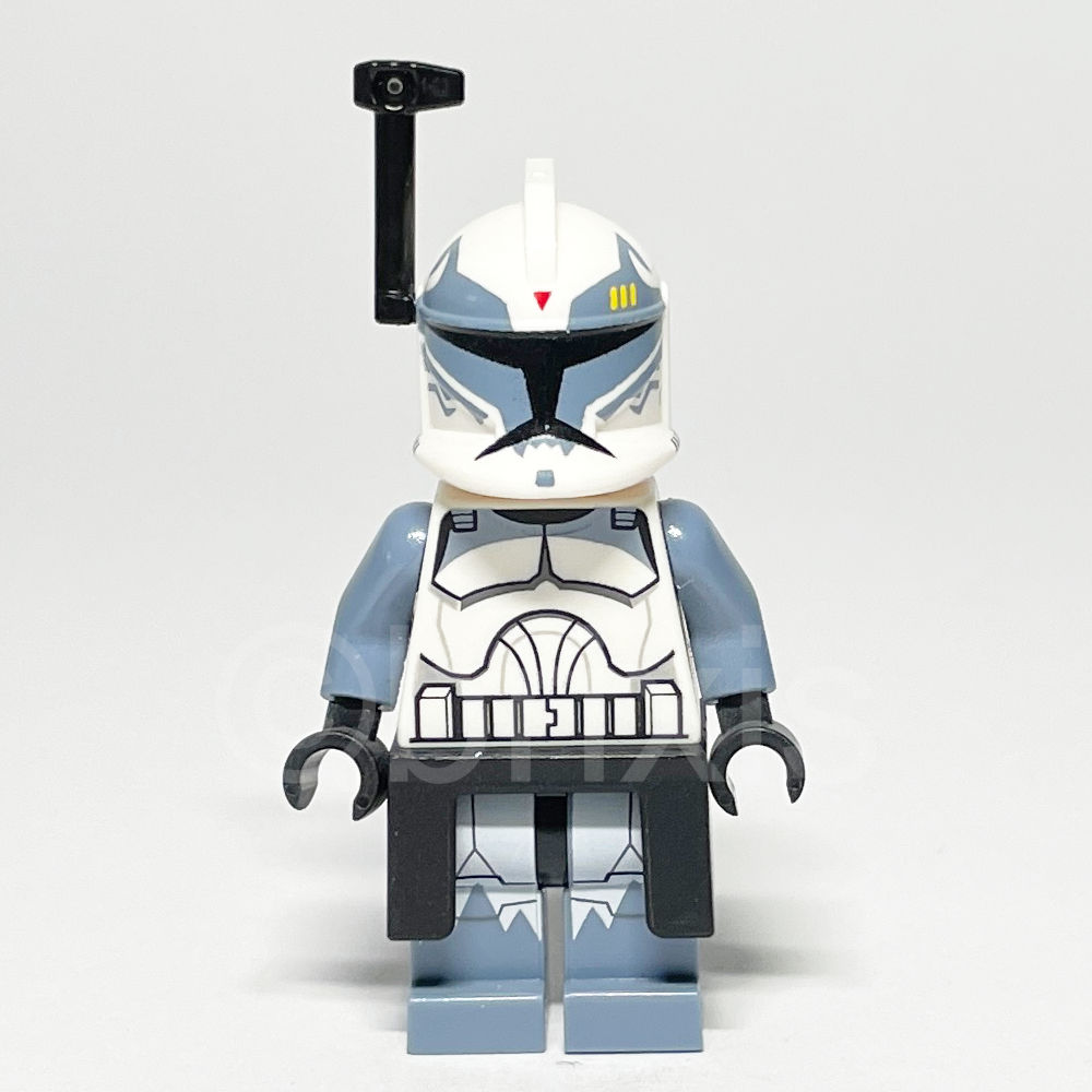 LEGO Star Wars Minifigur Clone Trooper Commander Wolffe (SW0330) gebraucht - LEGO Star Wars Clone Trooper Commander Wolffe Minifigure SW0330 LEGO Star Wars Minifigur Commander Wolffe (SW0330) – Vorderansicht