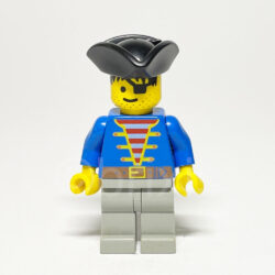LEGO Pirates Minifigur Pirate Blue Jacket (PI005) – Vorderansicht