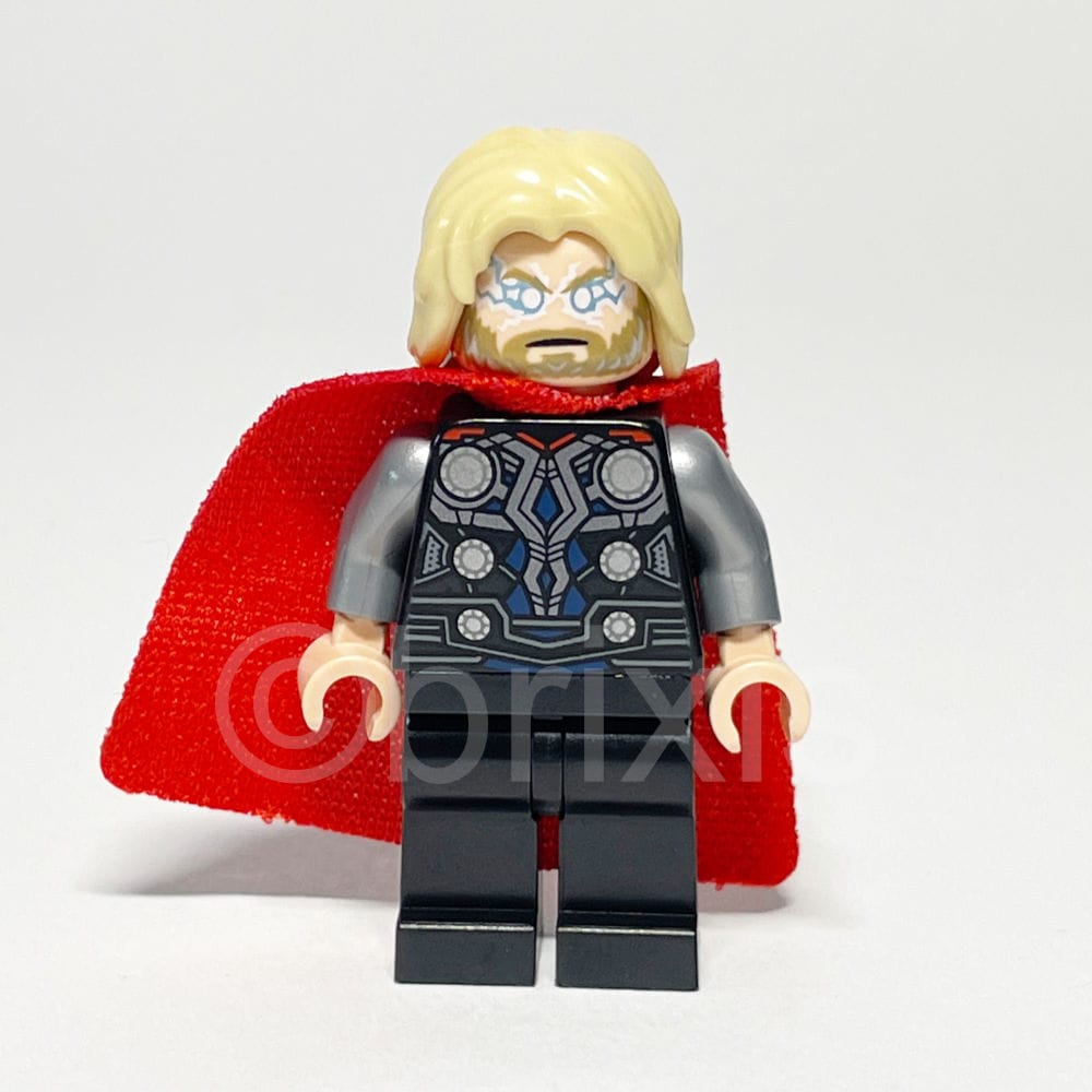 LEGO Super Heroes Minifigur Thor (SH0804) gebraucht - LEGO Super Heroes Thor Minifigure SH0804 LEGO Marvel Super Heroes Minifigur Thor (SH0804) – Vorderansicht