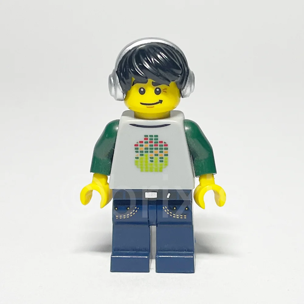 LEGO Collectible Minifigur DJ (COL124) gebraucht - LEGO Collectible DJ Minifigur COL124 LEGO Collectible Minifigur DJ (COL124) – Vorderansicht