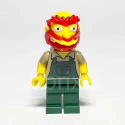 LEGO Collectible Minifigur Groundskeeper Willie (SIM039) – Vorderansicht