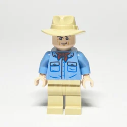 LEGO Jurassic World Minifigur Dr. Alan Grant (JW105) – Vorderansicht