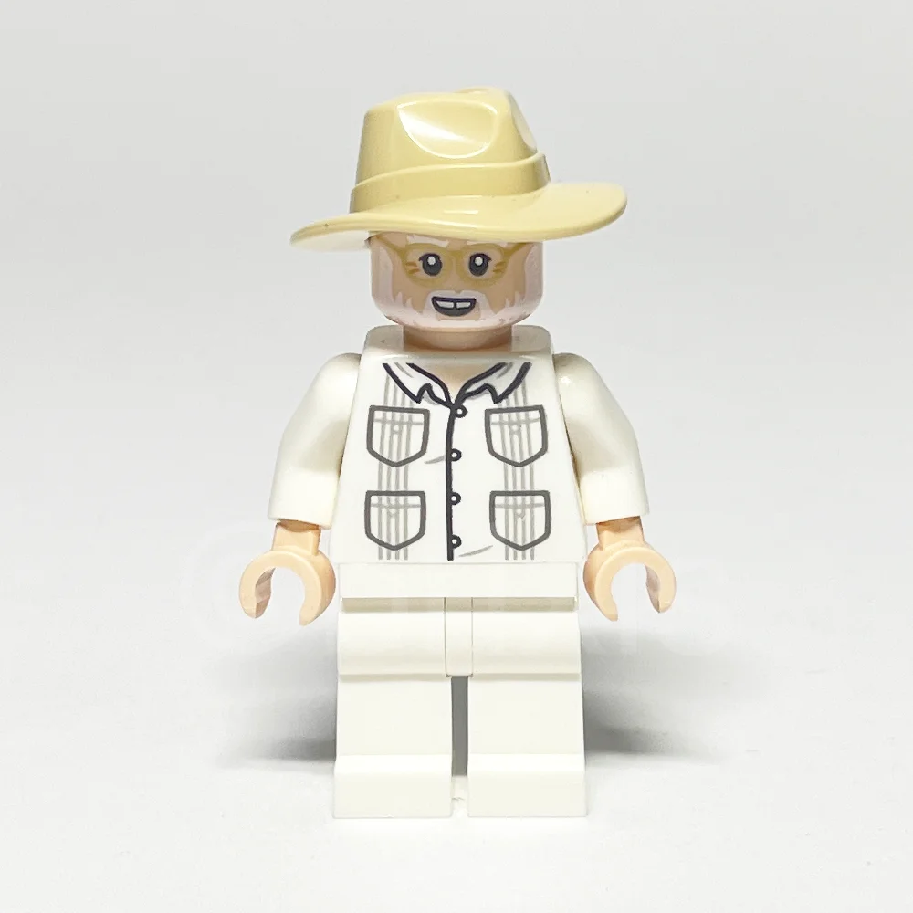 LEGO Jurassic World Minifigur John Hammond (JW103) gebraucht - LEGO Jurassic World John Hammond Minifigur JW103 LEGO Jurassic World Minifigur John Hammond (JW103) – Vorderansicht
