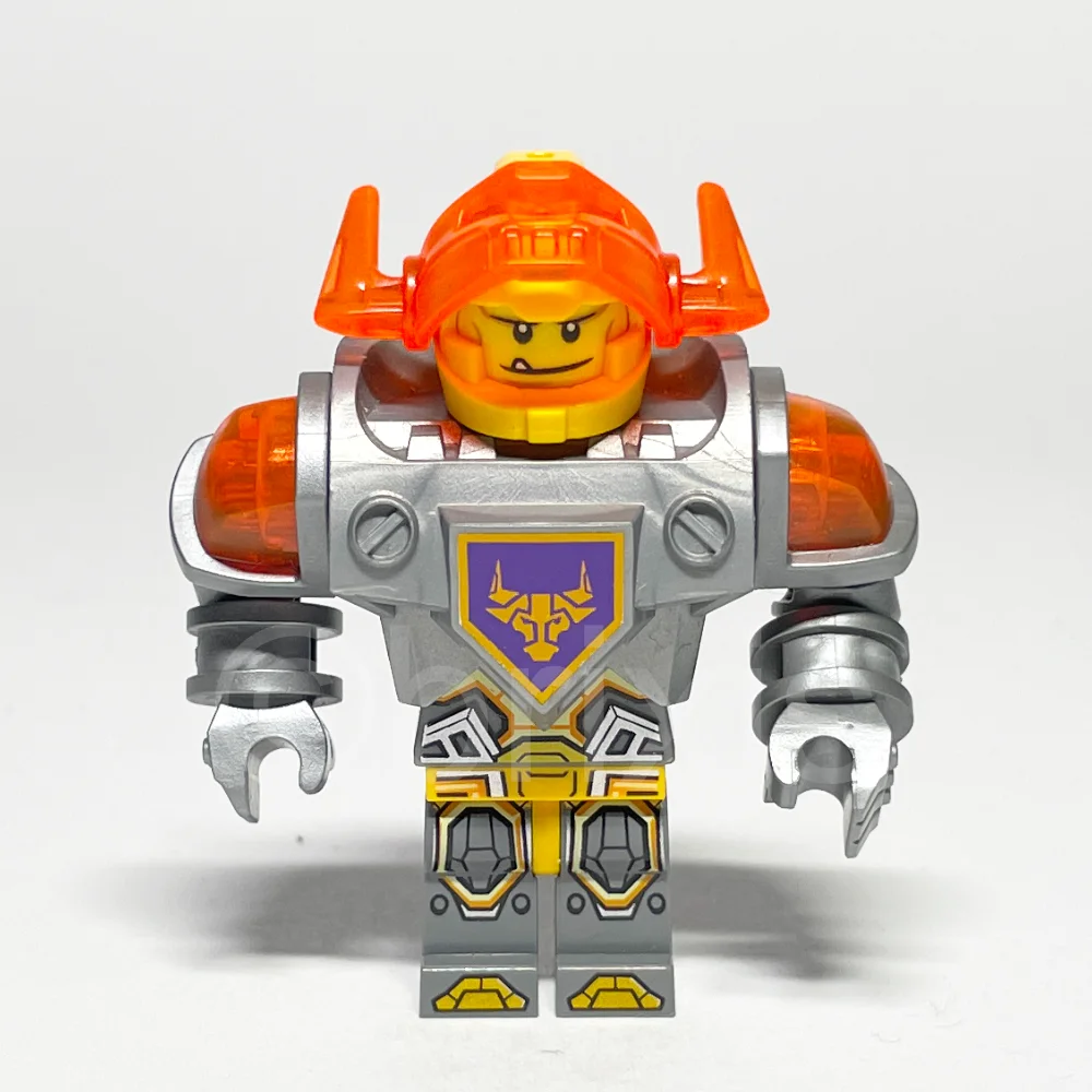 LEGO NEXO KNIGHTS Minifigur Axl (NEX069) gebraucht - LEGO NEXO KNIGHTS Axl Minifigur NEX069 LEGO NEXO Knights Minifigur Axl (NEX069) – Vorderansicht