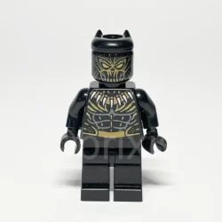 LEGO Marvel Super Heroes Minifigur Erik Killmonger (SH0477) – Vorderansicht