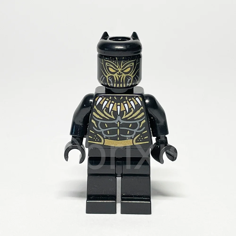 LEGO Super Heroes Minifigur Erik Killmonger (SH0477) gebraucht - LEGO Super Heroes Erik Killmonger Minifigure SH0477 LEGO Marvel Super Heroes Minifigur Erik Killmonger (SH0477) – Vorderansicht