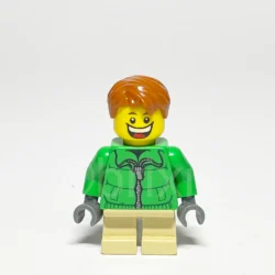 LEGO Town Minifigur Winter Jacket Zipper (CTY0328) – Vorderansicht