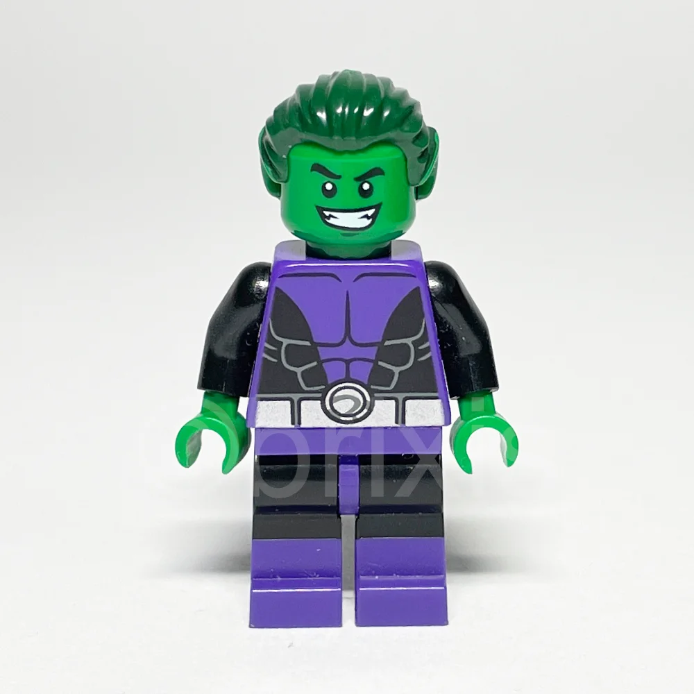 LEGO Super Heroes Minifigur Beast Boy (SH0198) gebraucht - LEGO Super Heroes Minifigur Beast Boy SH0198 gebraucht LEGO Super Heroes Minifigur Beast Boy (SH0198) – Vorderansicht