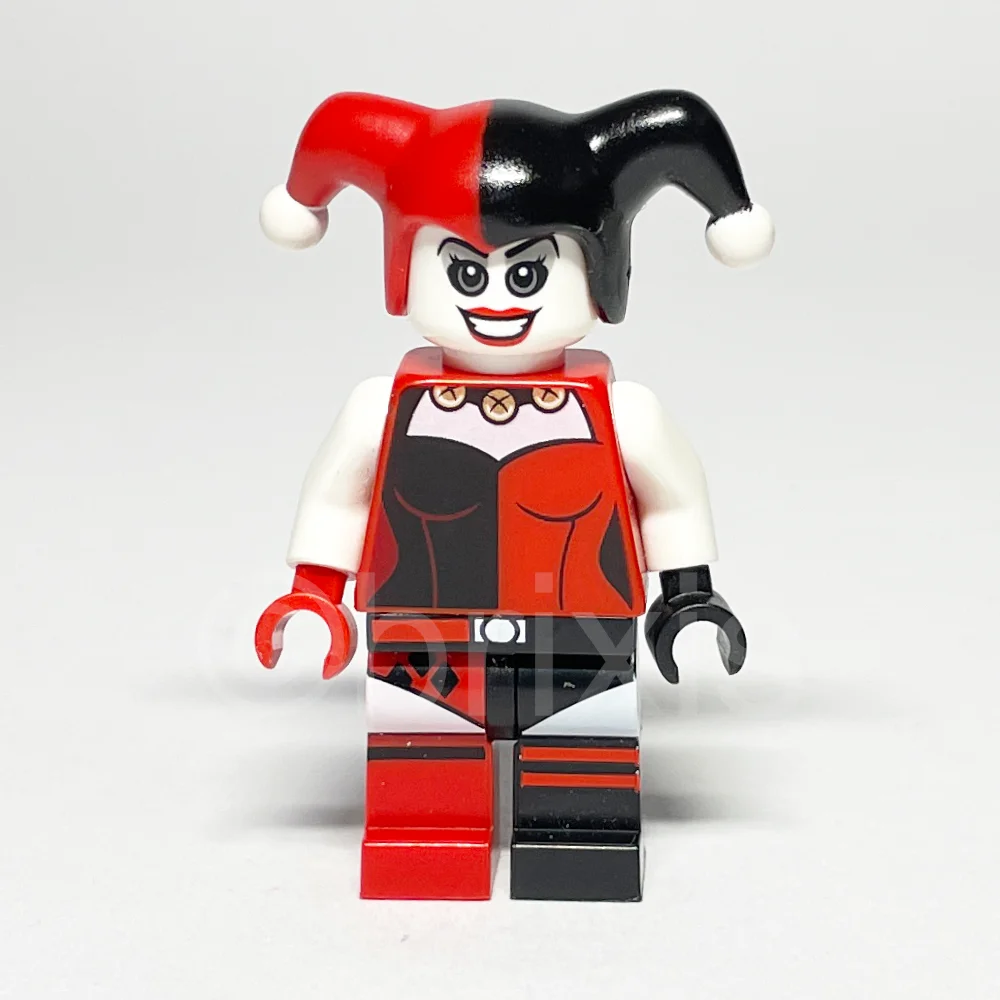 LEGO Super Heroes Minifigur Harley Quinn (SH0199) gebraucht - LEGO Super Heroes Minifigur Harley Quinn SH0199 gebraucht LEGO Super Heroes Minifigur Harley Quinn (SH0199) – Vorderansicht