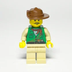 LEGO Adventurers Minifigur Johnny Thunder (ADV054) – Vorderansicht