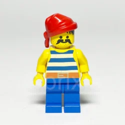 LEGO Pirates Minifigur Pirate (PI021) – Vorderansicht