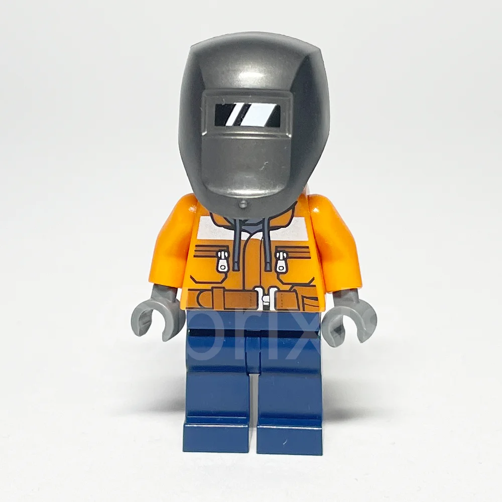 LEGO Town Minifigur Welder (CTY1115) gebraucht - LEGO Town Minifigur Welder CTY1115 gebraucht LEGO Town Minifigur Welder (CTY1115) – Vorderansicht